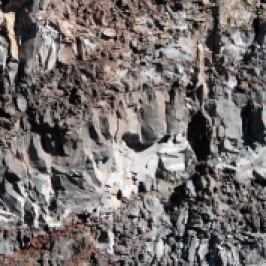 Detalhe de uma das "paredes" da cratera